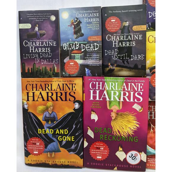 Lot of 10 Cozy Mystery Mysteries Books by Charlaine Harris Clean and Gently Read - Picture 3 of 9